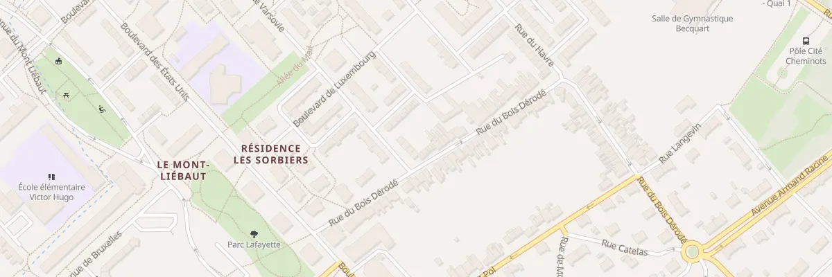 Plan du 31 Bd de Varsovie à Béthune