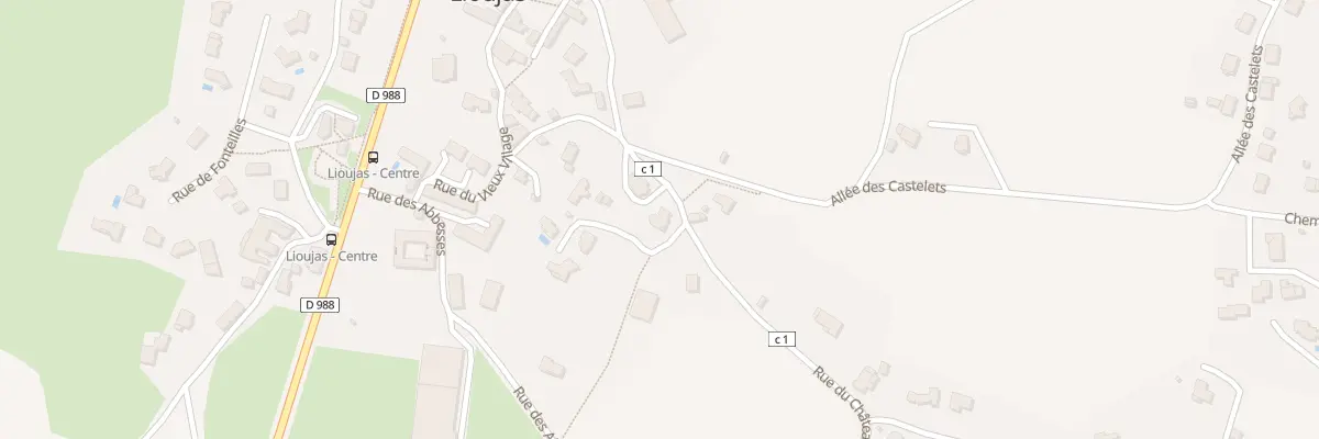 Plan du 5418 Lioujas à La Loubière
