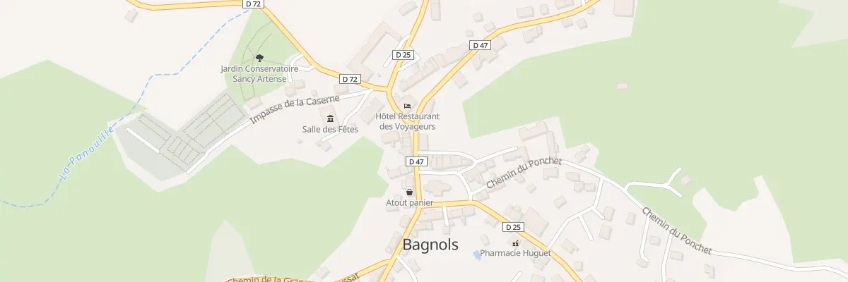 Plan du 5023 Le Bourg à Bagnols