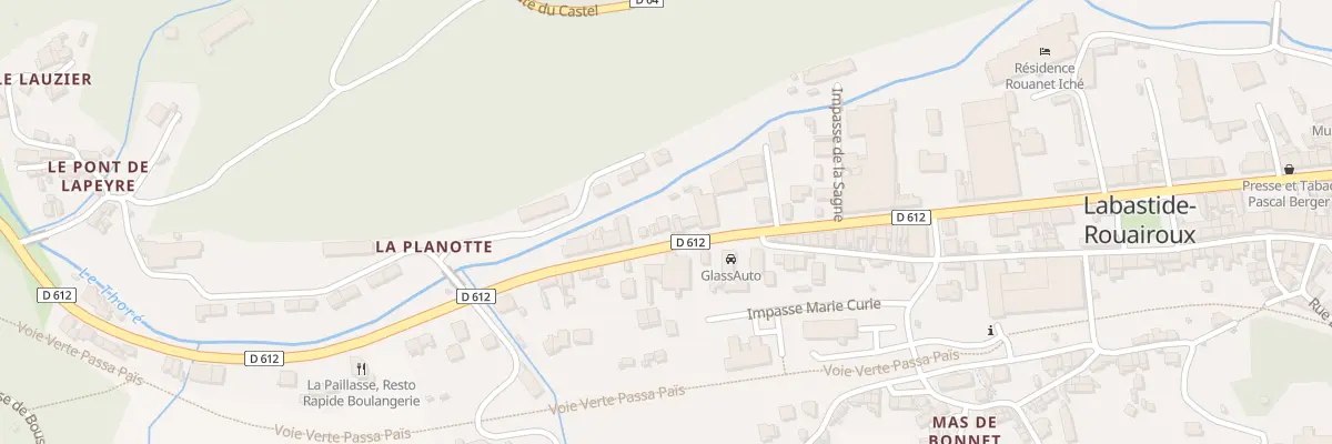 Plan du 15 Av Charles De Gaulle à Labastide-Rouairoux