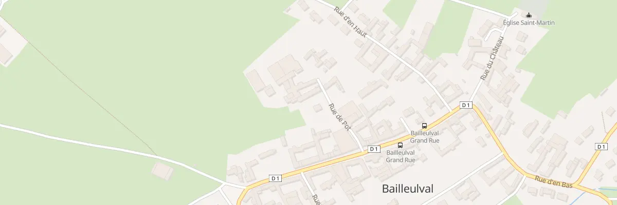 Plan du 1 Rue de Pot à Bailleulval