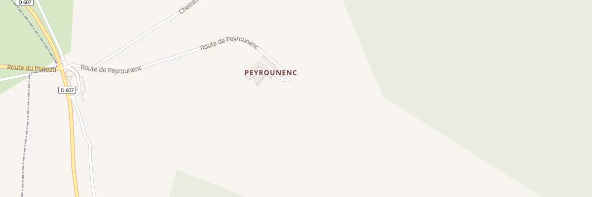 Plan du 5532 Peyrounenc à Laval-Roquecezière