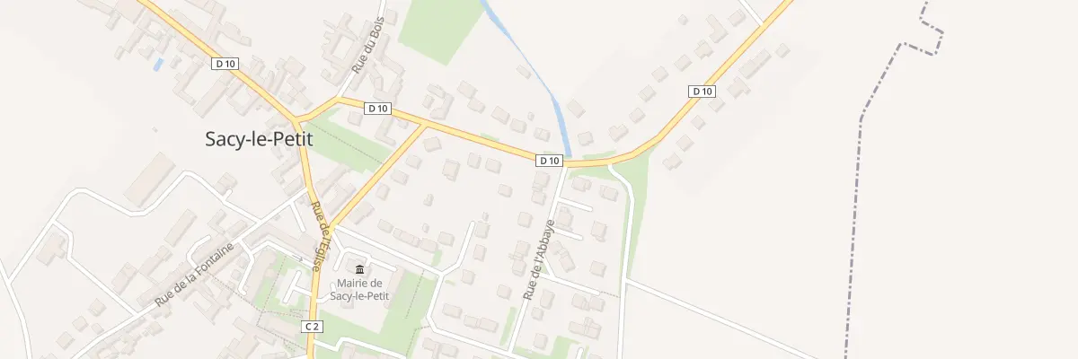 Plan du 12 Rue de l’Abbaye à Sacy-le-Petit
