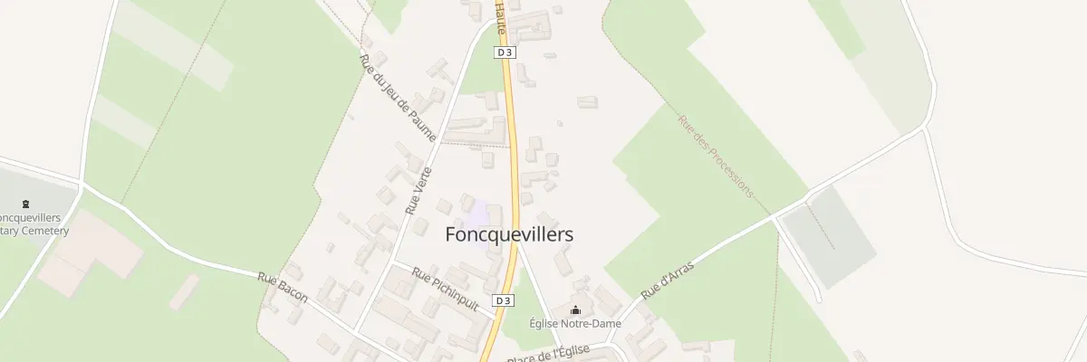 Plan du 2 Rue Haute à Foncquevillers