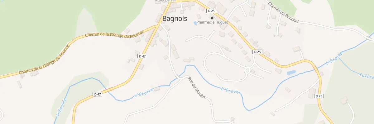Plan du 5057 Bagnols à Bagnols