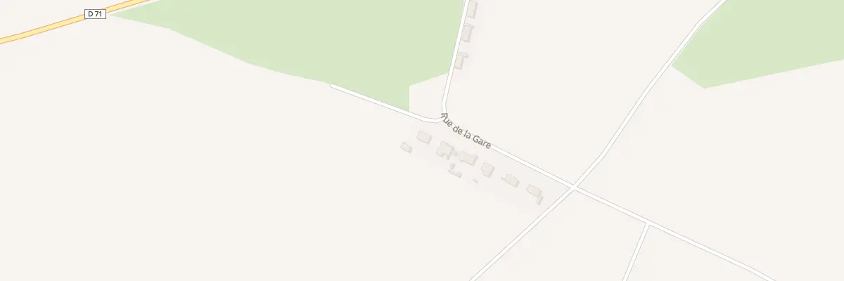 Plan du 2 Rue de la Gare à Cerisy