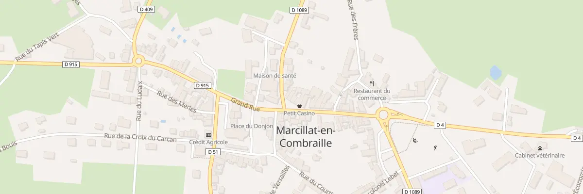 Plan du 53 Gr Grand Rue à Marcillat-en-Combraille