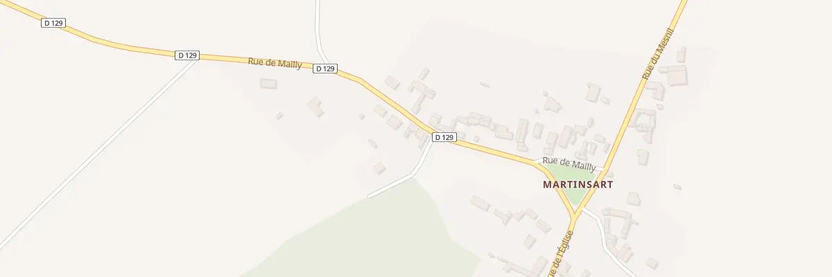 Plan du 3 Rue de Mailly à Mesnil-Martinsart
