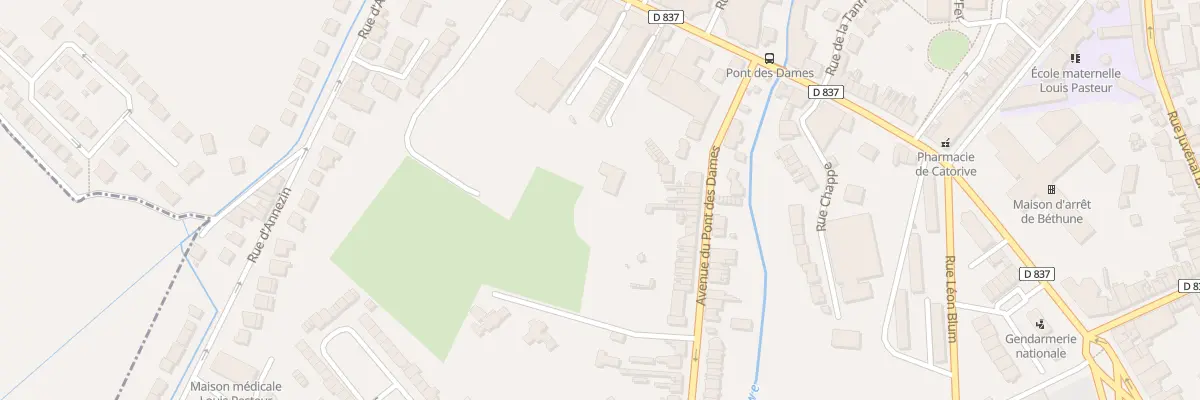 Plan du 407 Rue d’Aire à Béthune
