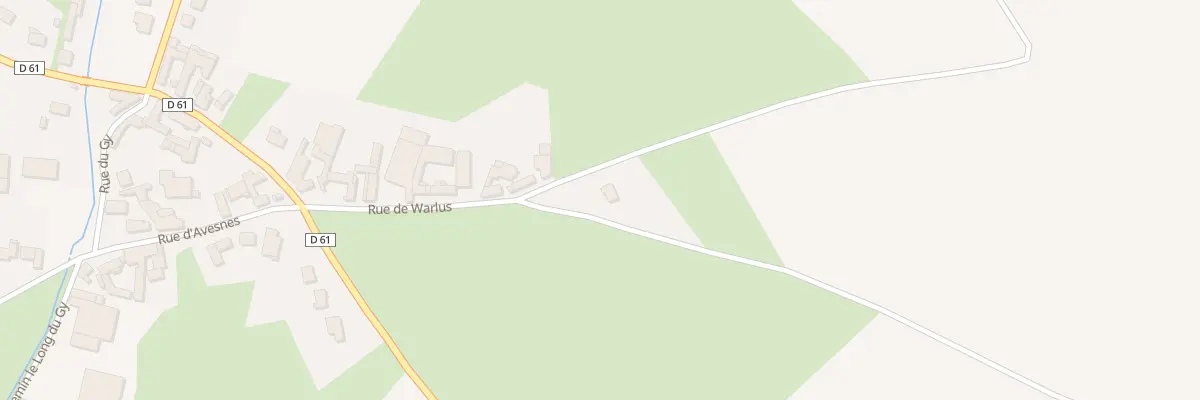 Plan du 20 Rue de Warlus à Montenescourt