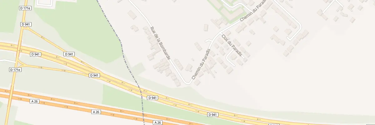 Plan du 2 Rue de la Bombarde à Verquin