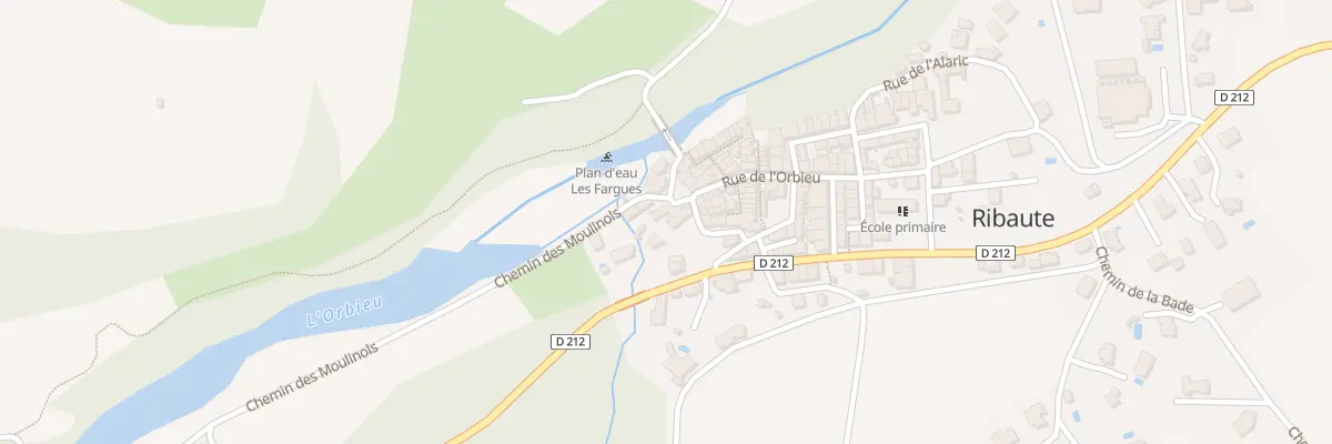 Plan du 25 Rue de l’Orbieu à Ribaute