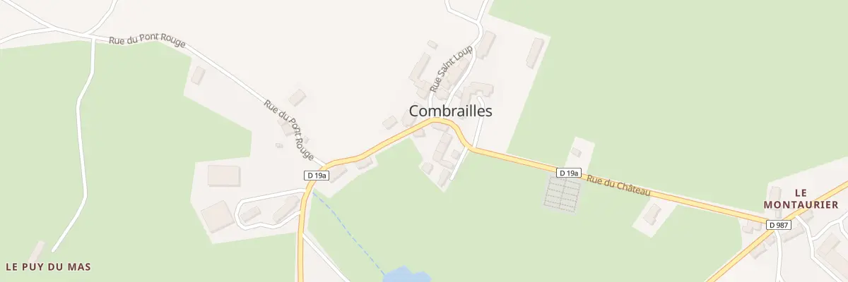 Plan du 74 Rue des Basaltes à Combrailles