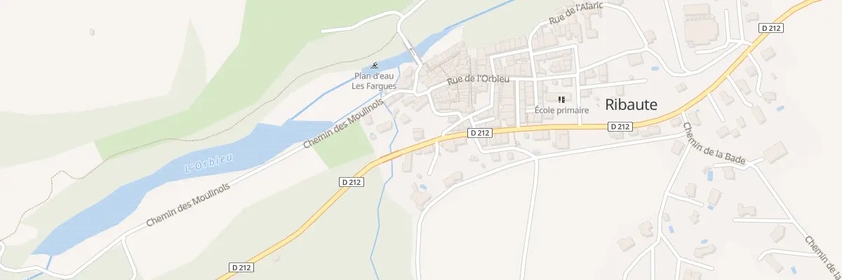 Plan du 1 Av des Corbières à Ribaute