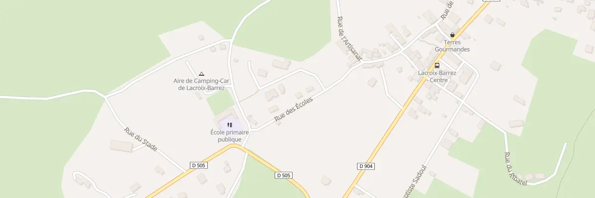 Plan du 18 Rue des Ecoles à Lacroix-Barrez