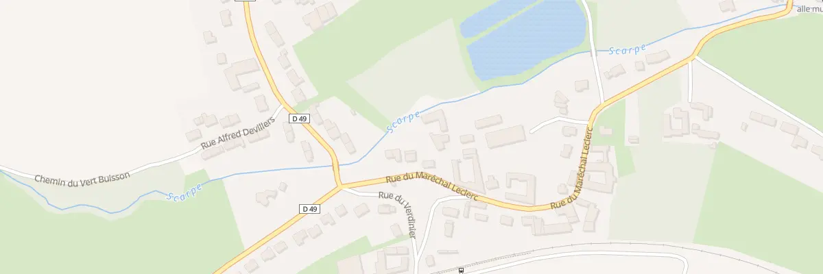 Plan du 34 Rue du Marechal Leclerc à Frévin-Capelle