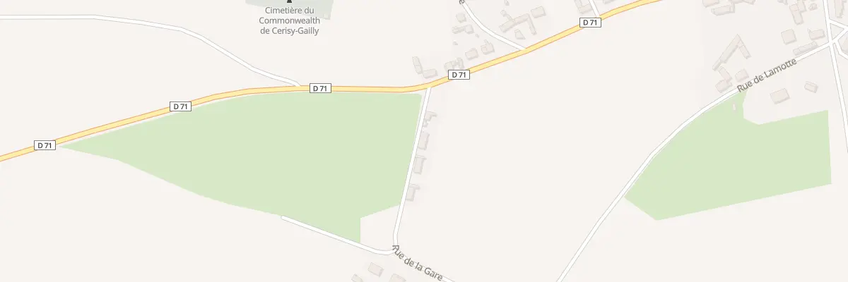 Plan du 3 Rue de la Gare à Cerisy
