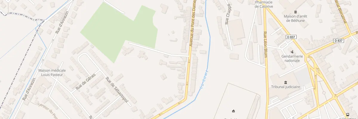 Plan du 218 Av du Pont des Dames à Béthune