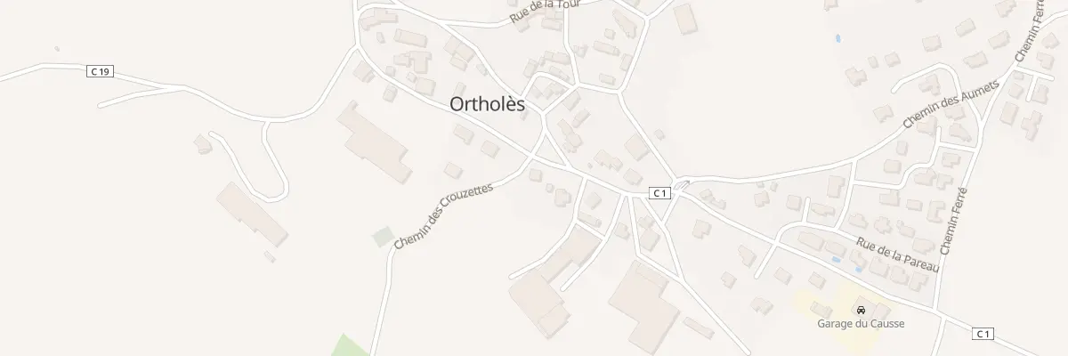 Plan du 5292 Ortholes à La Loubière