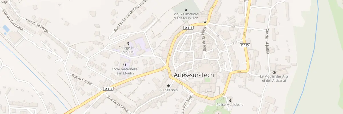 Plan du 6 Valls Jean Vilar à Arles-sur-Tech
