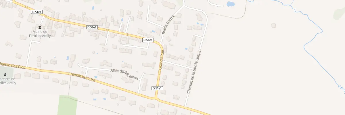 Plan du 8 Imp de la Borde à Férolles-Attilly