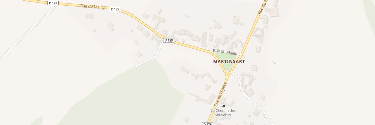Plan du 1 Rue de Mailly à Mesnil-Martinsart