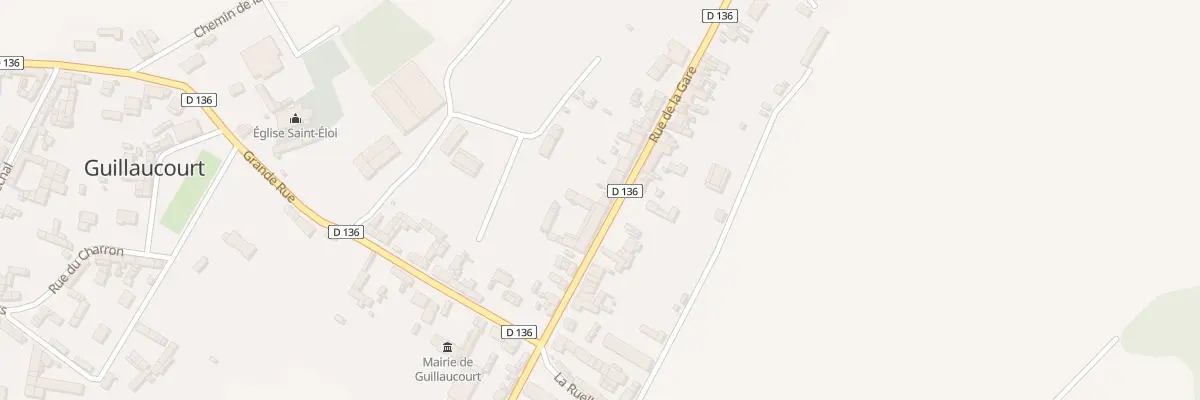 Plan du 11 Rue de la Gare à Guillaucourt