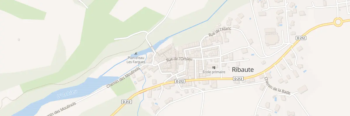 Plan du 1 Rue du Château à Ribaute