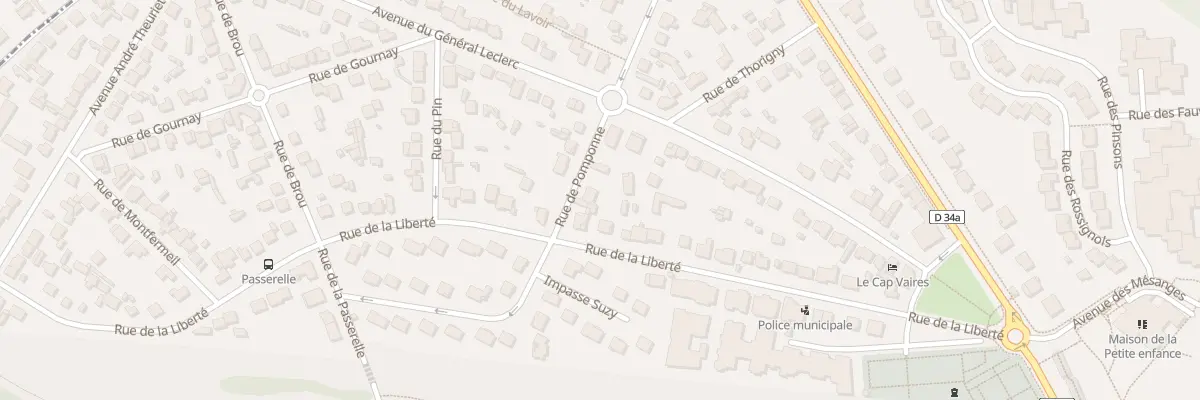 Plan du 6 Rue de Pomponne à Vaires-sur-Marne