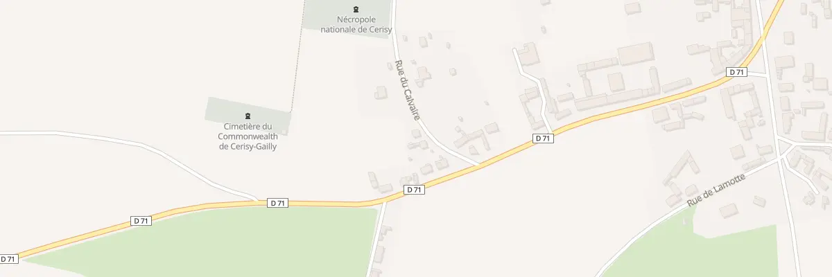 Plan du 3 Rue du Calvaire à Cerisy