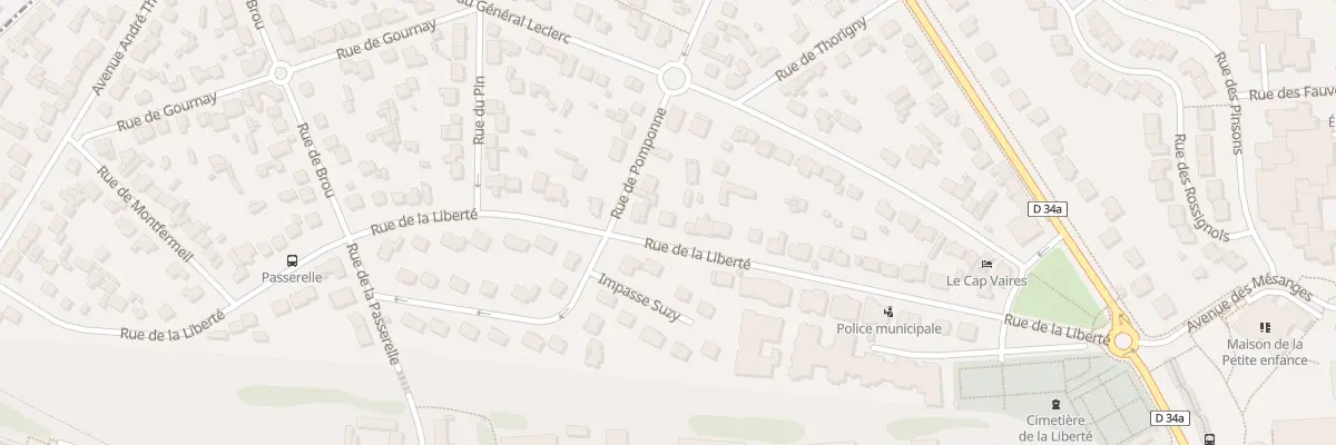 Plan du 34 Rue de la Liberté à Vaires-sur-Marne