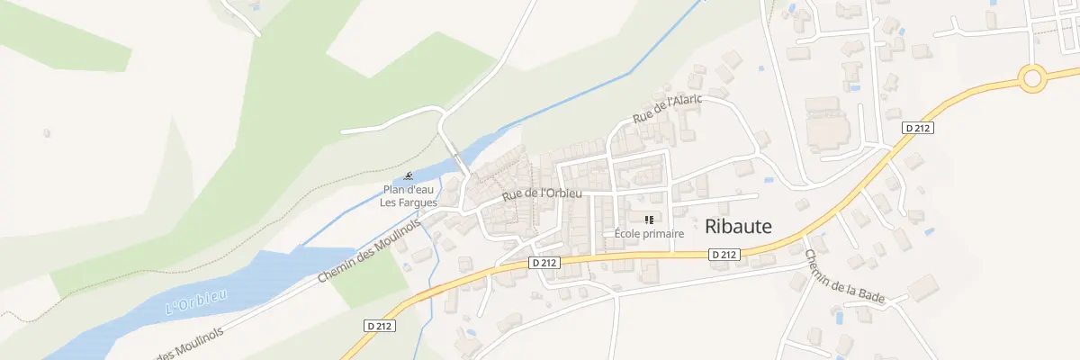 Plan du 5000F Rue du Château à Ribaute