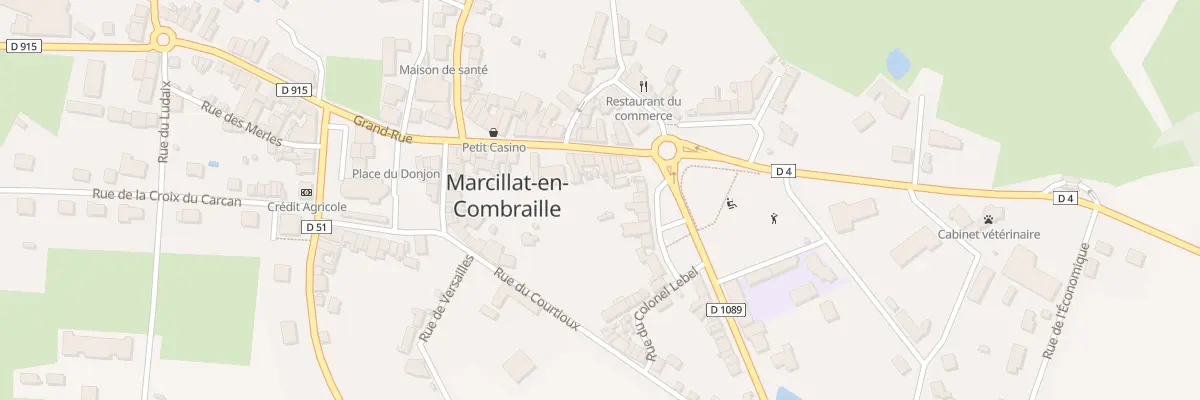 Plan du 80 Gr Grand Rue à Marcillat-en-Combraille