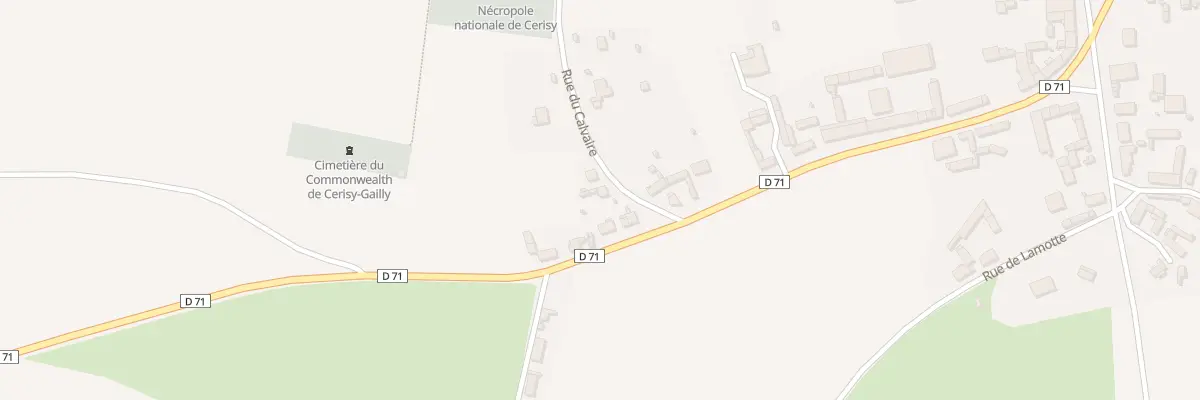 Plan du 1 Rue du Calvaire à Cerisy
