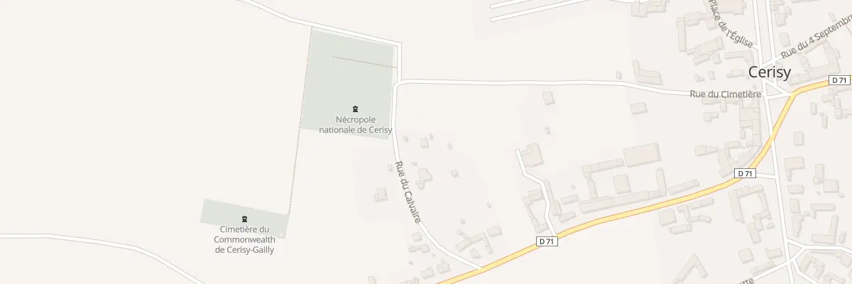 Plan du 8 Rue du Calvaire à Cerisy