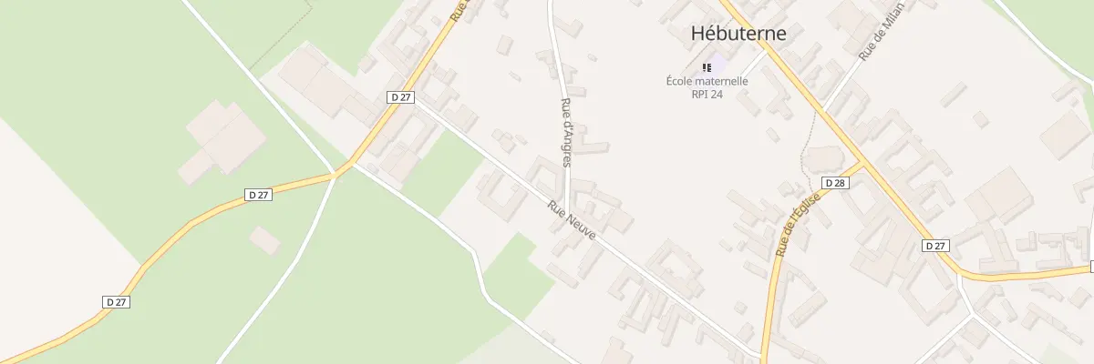 Plan du 6 Rue Neuve à Hébuterne