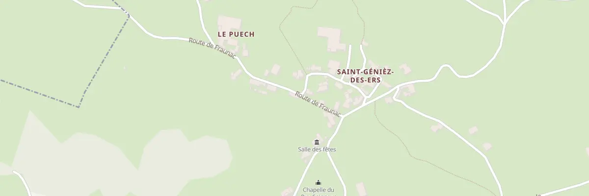 Plan du 5032 Saint Geniez des Ers à Sébrazac