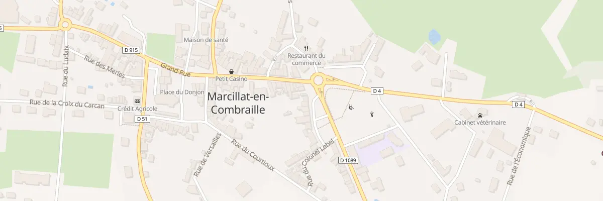 Plan du 8 Pl du Champ de Foire à Marcillat-en-Combraille