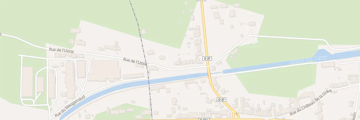 Plan du 8 Rue de l’Usine à Charenton-du-Cher