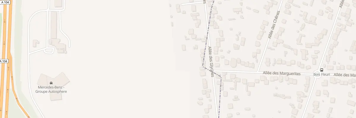 Plan du 40 All des Glycines à Villeparisis