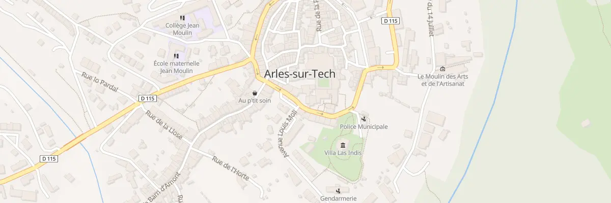 Plan du 12 Vc Valls Jean Baptiste Barjau à Arles-sur-Tech