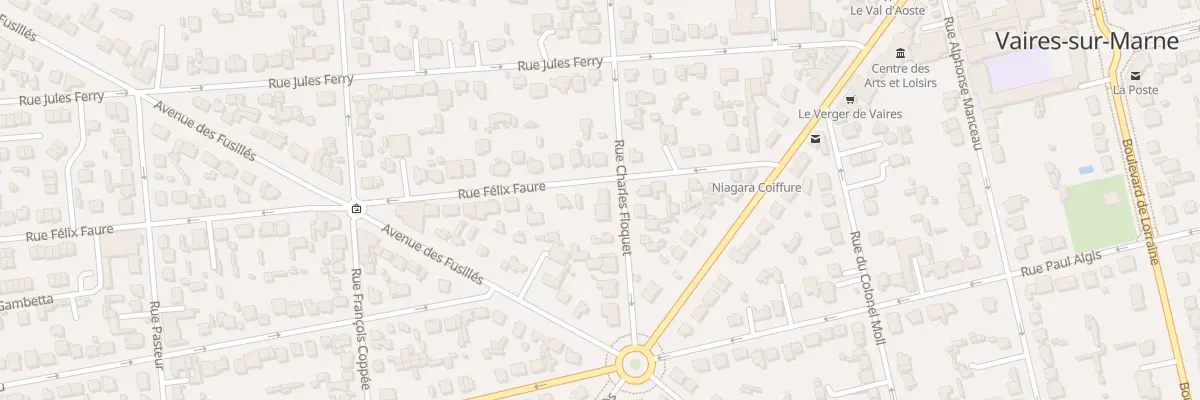 Plan du 17 Rue Félix Faure à Vaires-sur-Marne