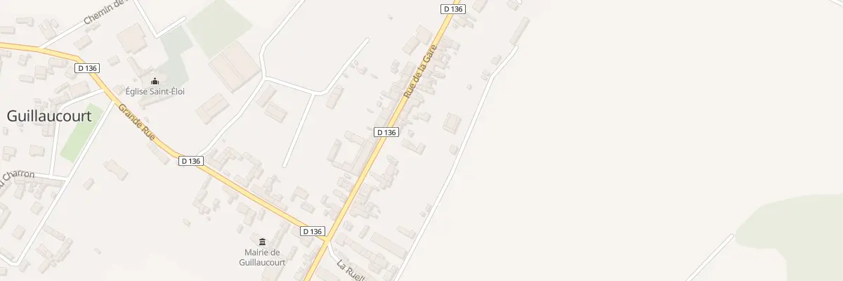 Plan du 18 Rue de la Gare à Guillaucourt