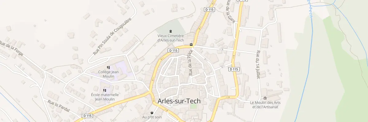 Plan du 15 Cae de la Placa à Arles-sur-Tech