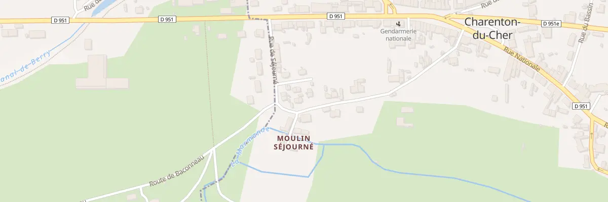 Plan du 20 Rue du Gué de l’Epine à Charenton-du-Cher