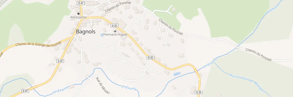 Plan du 5420 Bagnols à Bagnols