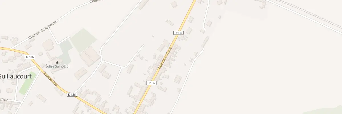 Plan du 32 Rue de la Gare à Guillaucourt