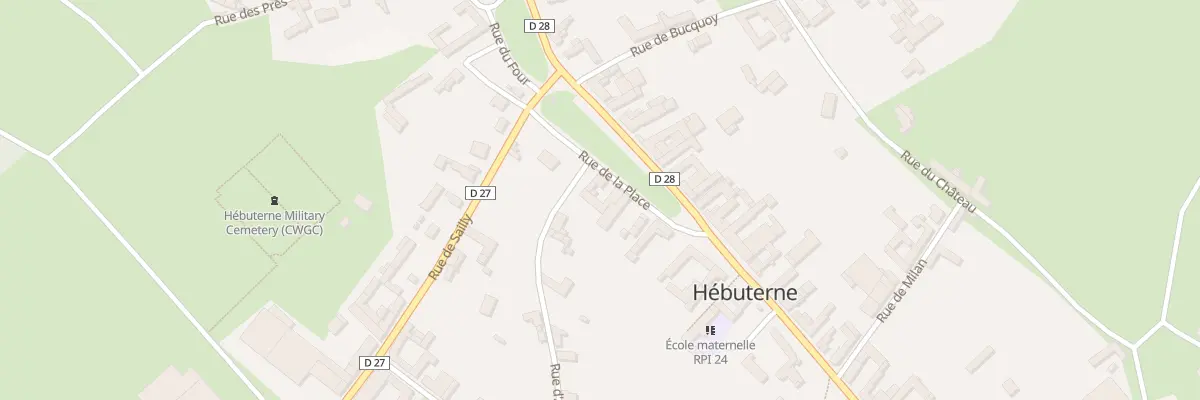Plan du 11 Rue de la Place à Hébuterne