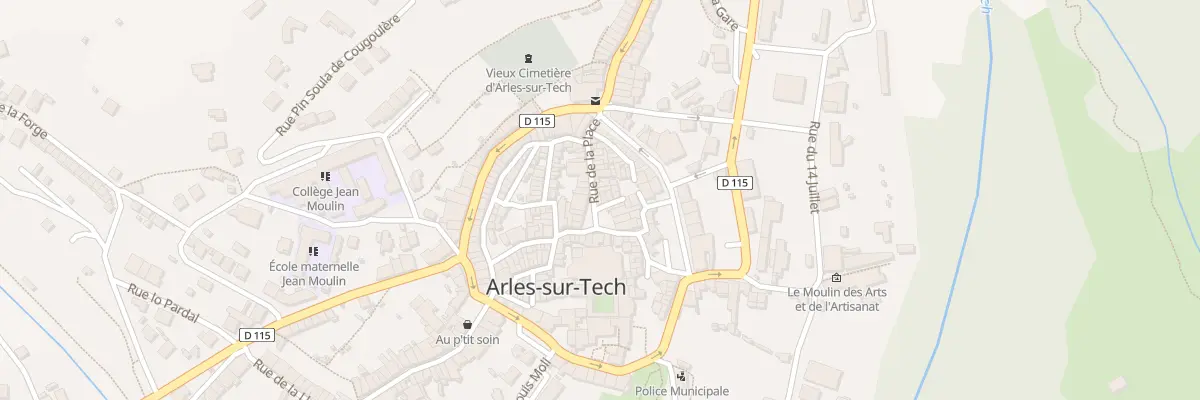 Plan du 2 Cae de la Placa à Arles-sur-Tech