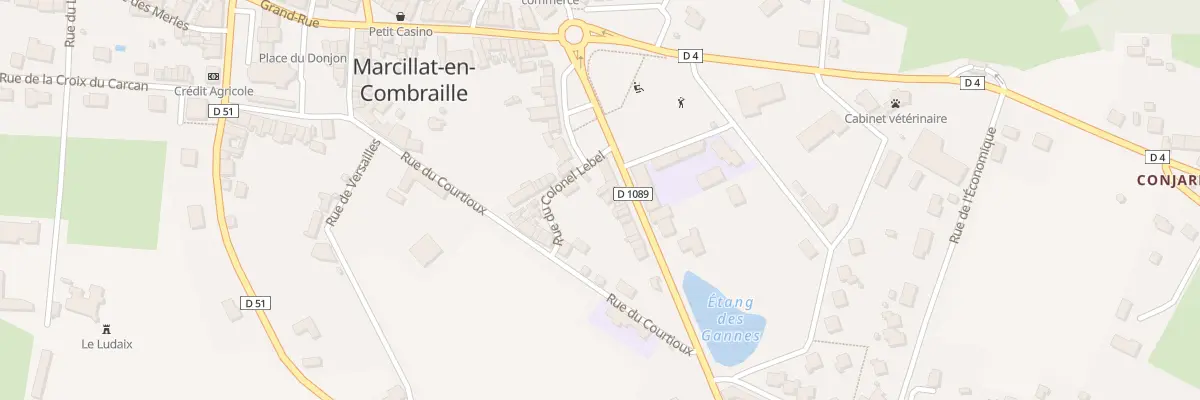 Plan du 4 Rue des Combrailles à Marcillat-en-Combraille
